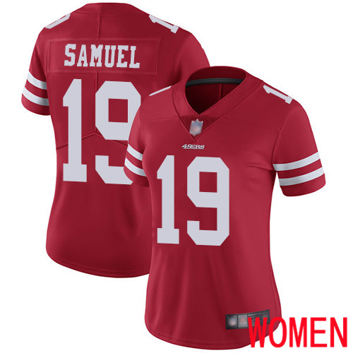 San Francisco 49ers Limited Red Women Deebo Samuel Home NFL Jersey 19 Vapor Untouchable
